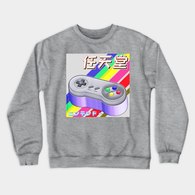 Retro: SNES Controller Crewneck Sweatshirt by AizaBreathe